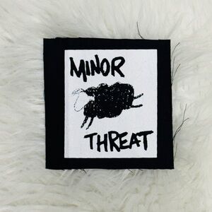 MINOR THREAT Out of Step Cloth Screen Print Patch - Classic Punk Band DIY